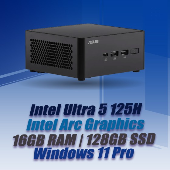ASUS NUC 14 Pro NUC14RVHU5 Core Ultra 5 125H 16GB 128GB Win11
