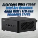 ASUS NUC 14 Pro NUC14RVHU7 Core Ultra 7 155H 48GB 1TB Win11 ASUS NUC 14 Pro Kit NUC14RVHU7 Mini Pc with Intel 14th Gen Core Ultra 7 155H Processor (16 Cores 22 Threads 4.8GHz 24MB Cache Intel Arc Graphics) and 48GB DDR5 RAM, 1TB M.2 SSD, 2.5GbE LAN, Wi-Fi 6E, Bluetooth 5.3, 2x Thunderbolt 4 ports & Windows 11