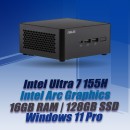 ASUS NUC 14 Pro NUC14RVHU7 Core Ultra 7 155H 16GB 128GB Win11