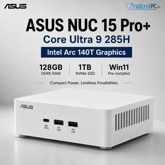 ASUS NUC 15 Pro Plus NUC15CRSU9 Core Ultra 9 285H 128GB 1TB Win11 mini PC