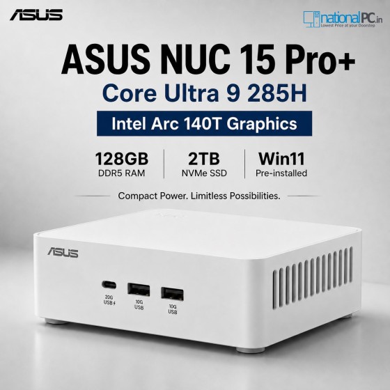 ASUS NUC15CRSU9 Core Ultra 9 285H 128GB 2TB Win11 ASUS NUC 15 Pro Plus NUC15CRSU9 Core Ultra 9 285H 128GB 2TB Win11 mini PC