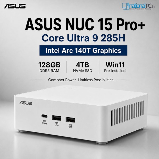 ASUS NUC 15 Pro Plus NUC15CRSU9 Core Ultra 9 285H 128GB 4TB Win11 mini PC