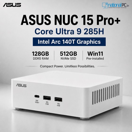 ASUS NUC15CRSU9 Core Ultra 9 285H 128GB 500GB Win11 ASUS NUC 15 Pro Plus NUC15CRSU9 Core Ultra 9 285H 128GB 500GB Win11 mini PC
