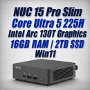 ASUS NUC 15 Pro Slim NUC15CRKU5 Core Ultra 5 225H 16GB 2TB Win11 Mini PC