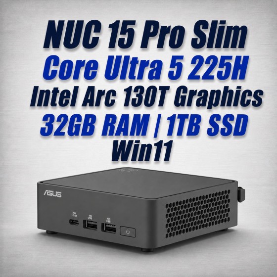 ASUS NUC 15 Pro Slim NUC15CRKU5 Mini PC ASUS NUC 15 Pro Slim NUC15CRKU5 Core Ultra 5 225H 32GB 1TB Win11 Mini PC