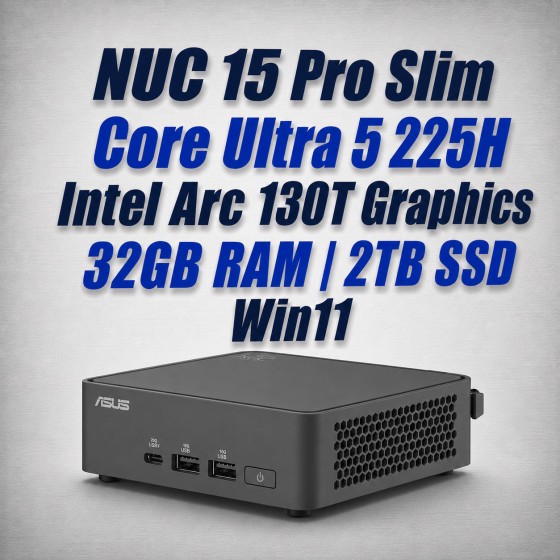 ASUS NUC 15 Pro Slim NUC15CRKU5 Mini PC ASUS NUC 15 Pro Slim NUC15CRKU5 Core Ultra 5 225H 32GB 2TB Win11 Mini PC