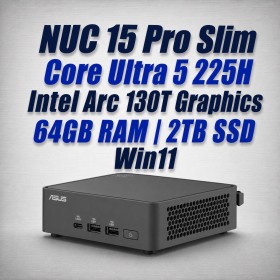 ASUS NUC 15 Pro Slim NUC15CRKU5 Core Ultra 5 225H 64GB 2TB Win11 Mini PC ASUS NUC 15 Pro Slim NUC15CRKU5 Core Ultra 5 225H 64GB 2TB Win11 Mini PC