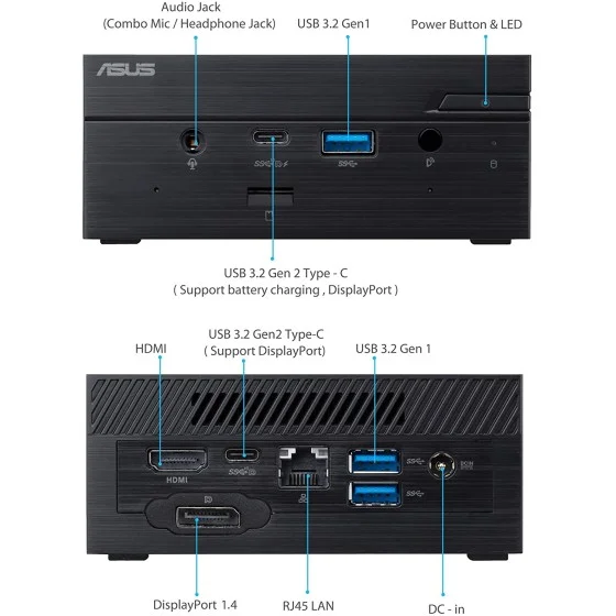 ASUS Mini PC PN50 Barebone with Ryzen 5 4500U 6 Core Processor ASUS Mini PC PN50 Barebone with Ryzen 5 4500U 6 Core Processor