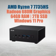 ASUS ExpertCenter Mini PC PN53 Ryzen 7 7735HS 64GB 2TB OS