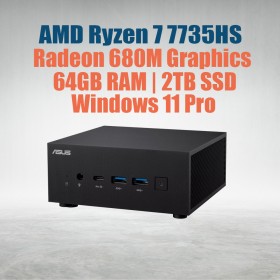 ASUS ExpertCenter Mini PC PN53 Ryzen 7 7735HS 64GB 2TB OS