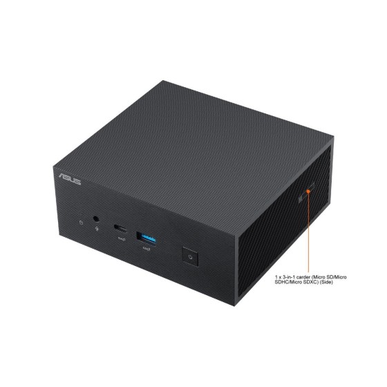 ASUS Ultracompact Barebone Mini PC PN63-S1 with 11th Gen Core i5 11300H Processor supports up to 64 GB DDR4 RAM, PCIe® Gen 4 x4 M.2 NVMe® SSD, Intel® 2.5 Gb LAN, WiFi 6E