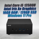 ASUS Mini PC PN64 i5 12500H 16GB DDR5 RAM 128GB SSD Win 11