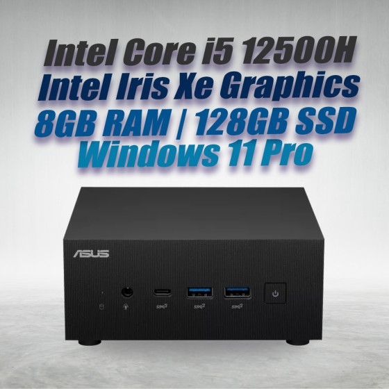 ASUS Mini PC PN64 i5 12500H 8GB DDR5 RAM 128GB SSD Win 11