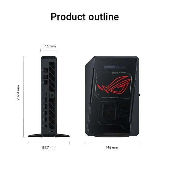 ASUS ROG NUC 2025 compact gaming mini PC view