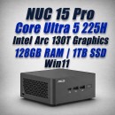 asus nuc 15 pro nuc15crhu5 core ultra 5 225h 128gb 1tb win11 mini pc