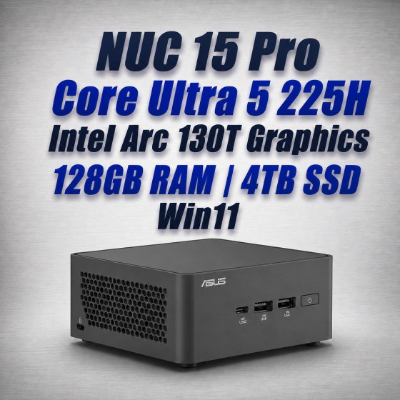 asus nuc 15 pro nuc15crhu5 core ultra 5 225h 128gb 4tb win11 mini pc