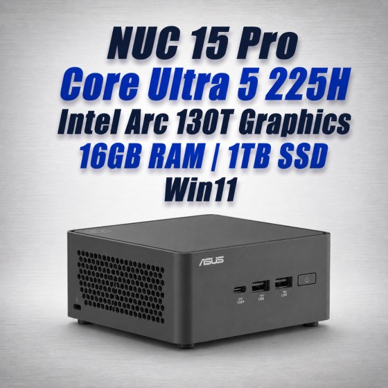 ASUS NUC 15 Pro NUC15CRHU5 Core Ultra 5 225H 16GB 1TB Win11 Mini PC asus nuc 15 pro nuc15crhu5 core ultra 5 225h 16gb 1tb win11 mini pc