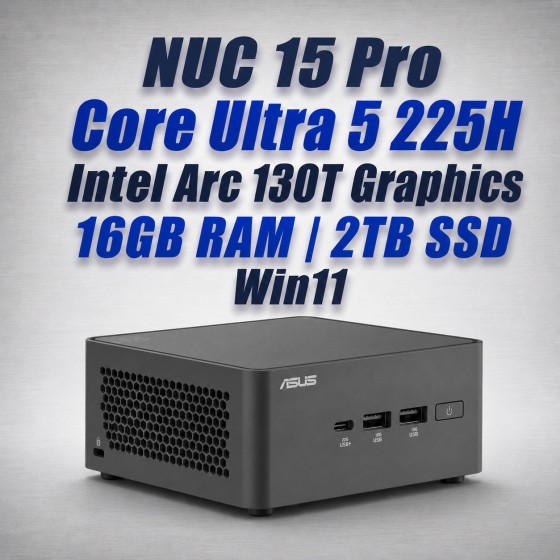 asus nuc 15 pro nuc15crhu5 core ultra 5 225h 16gb 2tb win11 mini pc