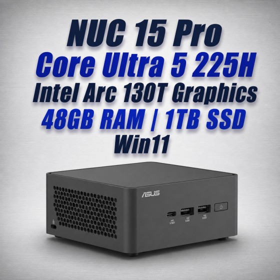 ASUS NUC 15 Pro NUC15CRHU5 Core Ultra 5 225H 48GB 1TB Win11 Mini PC asus nuc 15 pro nuc15crhu5 core ultra 5 225h 48gb 1tb win11 mini pc