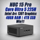 asus nuc 15 pro nuc15crhu5 core ultra 5 225h 48gb 4tb win11 mini pc