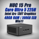 asus nuc 15 pro nuc15crhu5 core ultra 5 225h 48gb 500gb win11 mini pc