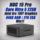 asus nuc 15 pro nuc15crhu5 core ultra 5 225h 64gb 2tb win11 mini pc