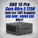 asus nuc 15 pro nuc15crhu5 core ultra 5 225h 8gb 500gb win11 mini pc