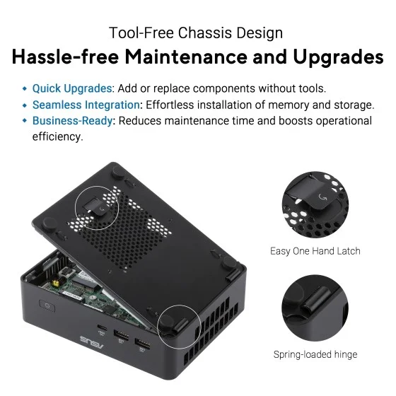 ASUS NUC 16 Pro X9 rear ports image