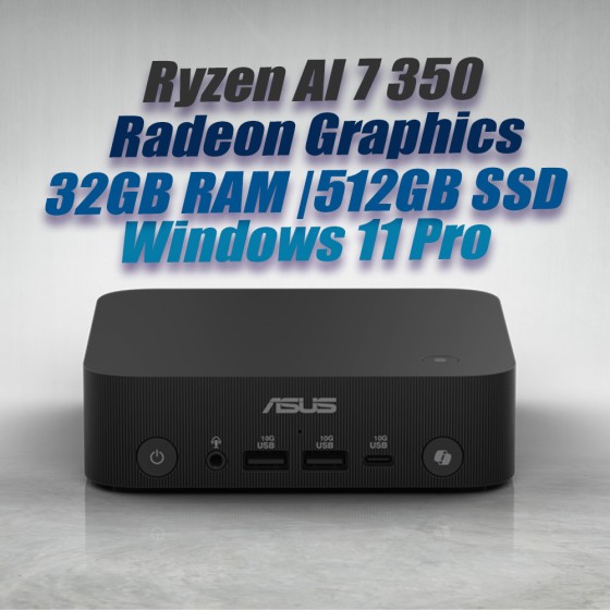 ASUS ExpertCenter Mini PC PN54 Ryzen AI 7 350 32GB 512GB OS ASUS ExpertCenter Mini PC PN54 Ryzen AI 7 350 32GB 512GB OS