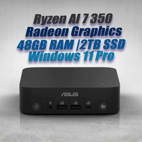 ASUS ExpertCenter Mini PC PN54 Ryzen AI 7 350 48GB 2TB OS ASUS ExpertCenter Mini PC PN54 Ryzen AI 7 350 48GB 2TB OS