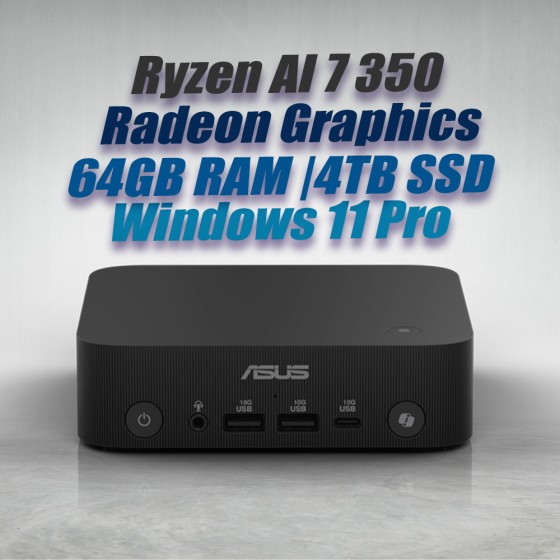 ASUS ExpertCenter Mini PC PN54 Ryzen AI 7 350 64GB 4TB OS ASUS ExpertCenter Mini PC PN54 Ryzen AI 7 350 64GB 4TB OS