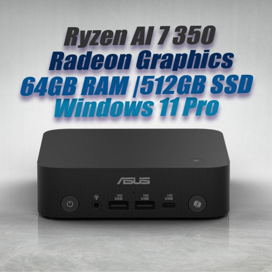 ASUS ExpertCenter Mini PC PN54 Ryzen AI 7 350 64GB 512GB OS ASUS ExpertCenter Mini PC PN54 Ryzen AI 7 350 64GB 512GB OS