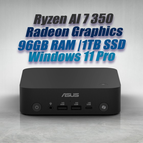 ASUS ExpertCenter Mini PC PN54 Ryzen AI 7 350 96GB 1TB OS ASUS ExpertCenter Mini PC PN54 Ryzen AI 7 350 96GB 1TB OS