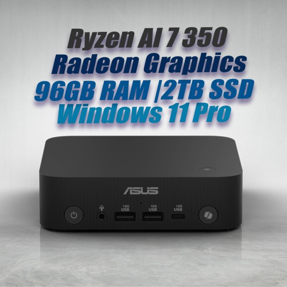 ASUS ExpertCenter Mini PC PN54 Ryzen AI 7 350 96GB 2TB OS ASUS ExpertCenter Mini PC PN54 Ryzen AI 7 350 96GB 2TB OS
