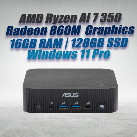 ASUS ExpertCenter Mini PC PN54 Ryzen AI 7 350 16GB 128GB OS ASUS ExpertCenter Mini PC PN54 Ryzen AI 7 350 16GB 128GB OS