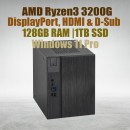 Asrock DeskMeet X300 MiniPC with Ryzen 3 3200G, 128GB RAM, and 1TB NVMe SSD