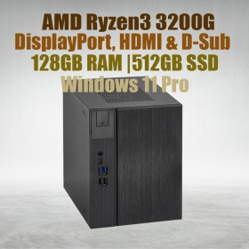 Asrock DeskMeet X300 R3 3200G Processor 128GB Ram 512GB SSD win11 Asrock DeskMeet X300 R3 3200G Processor 128GB Ram 512GB SSD win11