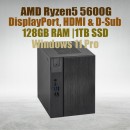 Asrock DeskMeet X300 R5 5600G Processor 128GB Ram 1TB SSD win11