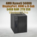 Asrock DeskMeet X300 R5 5600G Processor 64GB Ram 2TB SSD win11