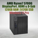 Asrock DeskMeet X300 R7 5700G Processor 128GB Ram 512GB SSD win11