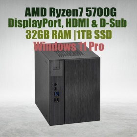 Asrock DeskMeet X300 R7 5700G Processor 32GB Ram 1TB SSD win11 Asrock DeskMeet X300 R7 5700G Processor 32GB Ram 1TB SSD win11