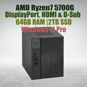 Asrock DeskMeet X300 R7 5700G Processor 64GB Ram 2TB SSD win11 Asrock DeskMeet X300 R7 5700G Processor 64GB Ram 2TB SSD win11