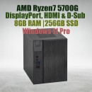 Asrock DeskMeet X300 R7 5700G Processor 8GB Ram 256GB SSD win11