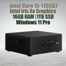 Intel NUC11 Pro Kit NUC11TNHi5 Core i5-1135G7 16GB 1TB Win11 Mini Pc