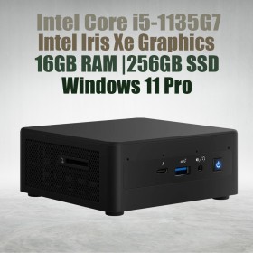 Intel NUC11 Pro Kit NUC11TNHi5 Core i5-1135G7 16GB 256GB Win11 Mini Pc