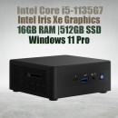 Intel NUC11 Pro Kit NUC11TNHi5 Core i5-1135G7 16GB 512GB Win11 Mini Pc