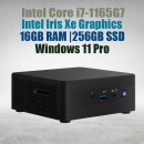 Intel NUC11 Pro Kit NUC11TNHi7 Core i7-1165G7 16GB 256GB Win11 Mini Pc