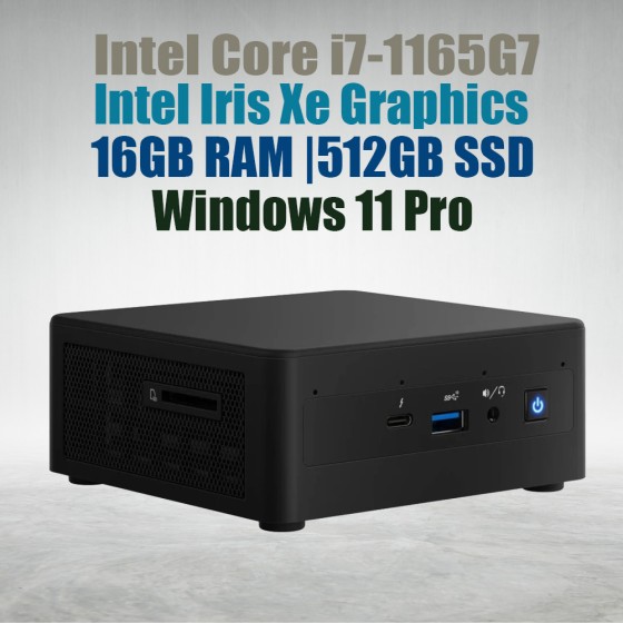 Intel NUC11 Pro Kit NUC11TNHi7 Core i7-1165G7 16GB 512GB Win11 Mini Pc Intel NUC11 Pro Kit NUC11TNHi7 Core i7-1165G7 16GB 512GB Win11 Mini Pc
