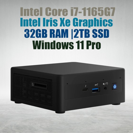 Intel NUC11 Pro Kit NUC11TNHi7 Core i7-1165G7 32GB 2TB Win11 Mini Pc Intel NUC11 Pro Kit NUC11TNHi7 Core i7-1165G7 32GB 2TB Win11 Mini Pc