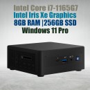 Intel NUC11 Pro Kit NUC11TNHi7 Core i7-1165G7 8GB 256GB Win11 Mini Pc